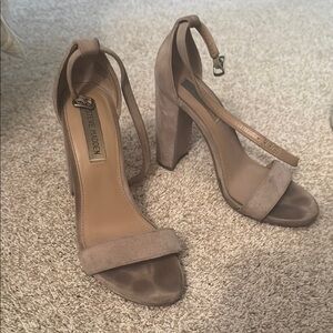 Steve Madden Women's Tan Block Heel Sandals